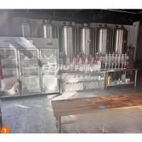 出售精酿啤酒设备两锅三器 600L发酵罐6个 300糖化罐跟旋沉罐2个 1吨冷水罐等